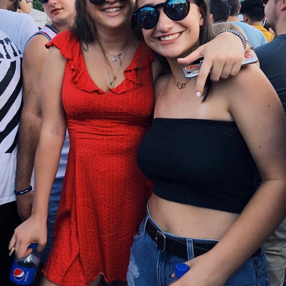 Red Ruffle Sundress - Picture 3 of 7